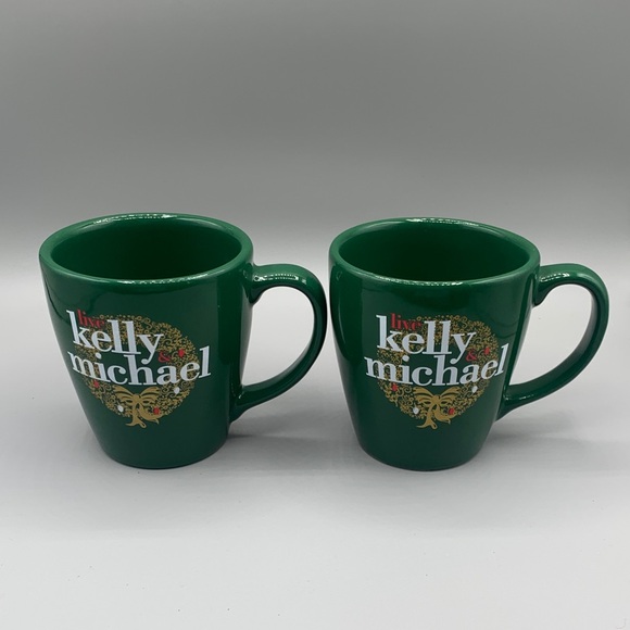 Kelly Ripa Mug Kelly Michael | Dining | Live Kelly Michael Green Holiday Coffee Mugs ...